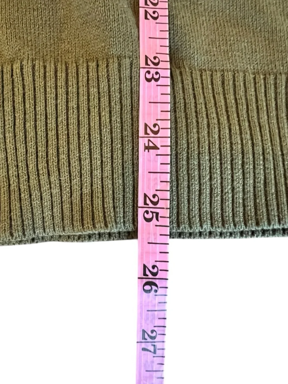 Club Room Men's Olive Button-Neck Mock Sweater Size Medium EUC - Picture 7 of 9